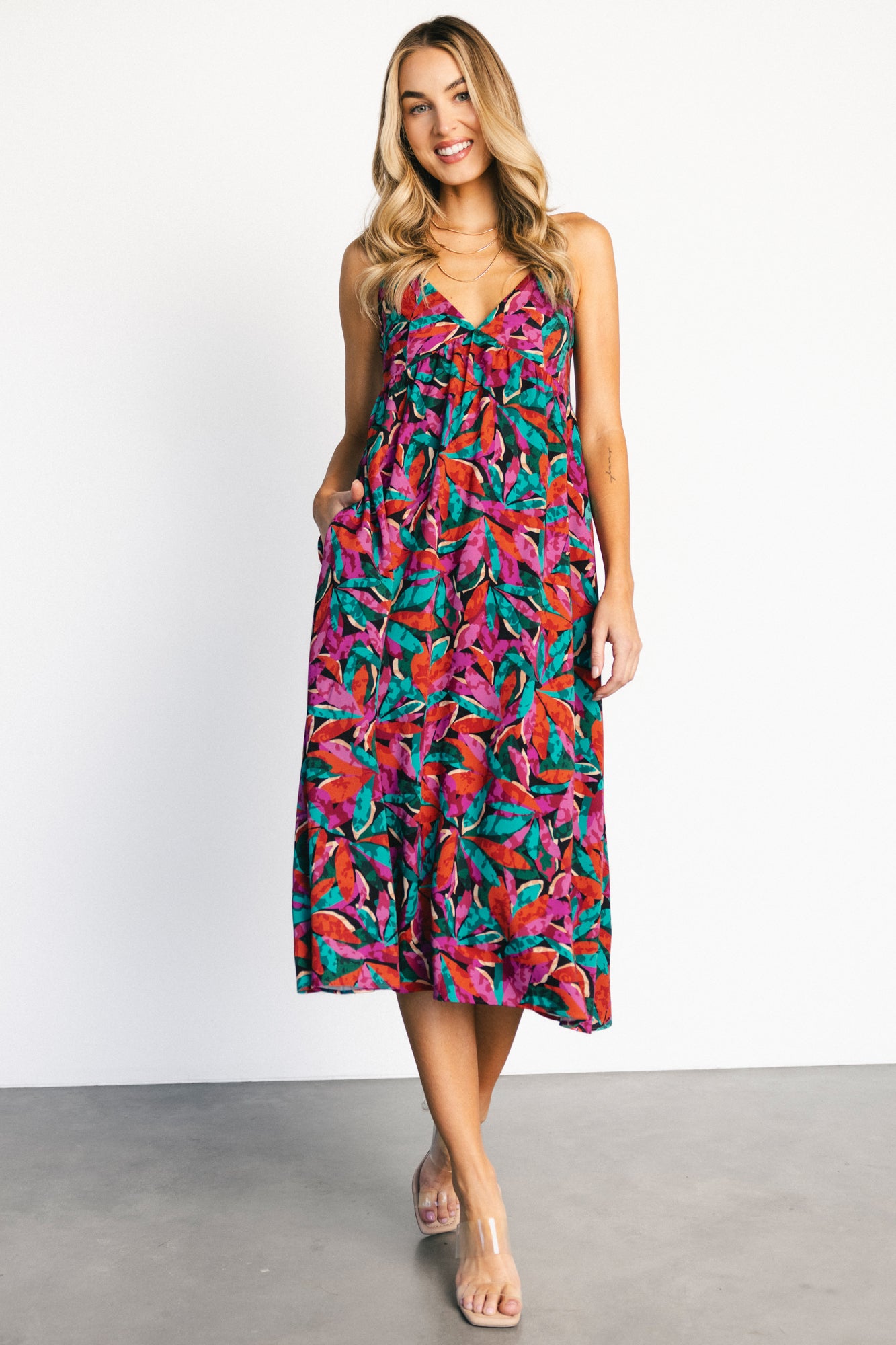 Granada Midi Dress | Multi Print
