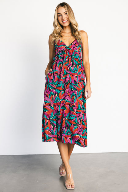 Granada Midi Dress | Multi Print
