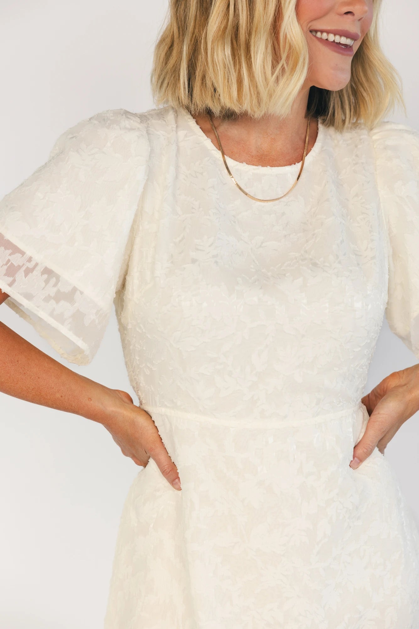 Baltic Born Womens Somerset Midi Dress | Cream
