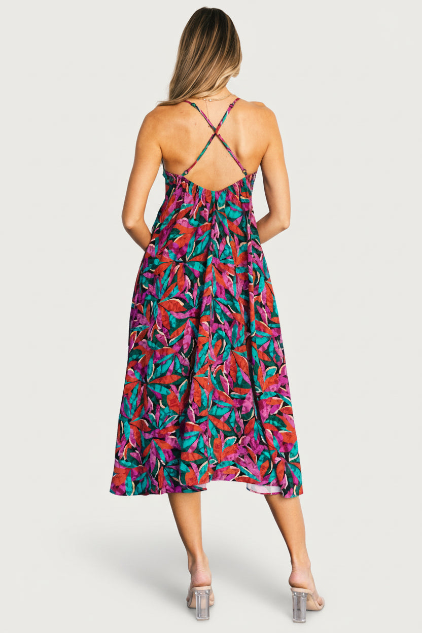 Granada Midi Dress | Multi Print