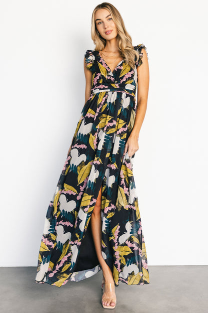 Esperanza Maxi Dress | Black Multi