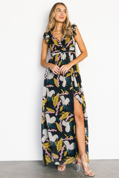 Esperanza Maxi Dress | Black Multi