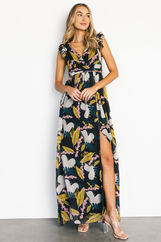 Esperanza Maxi Dress | Black Multi