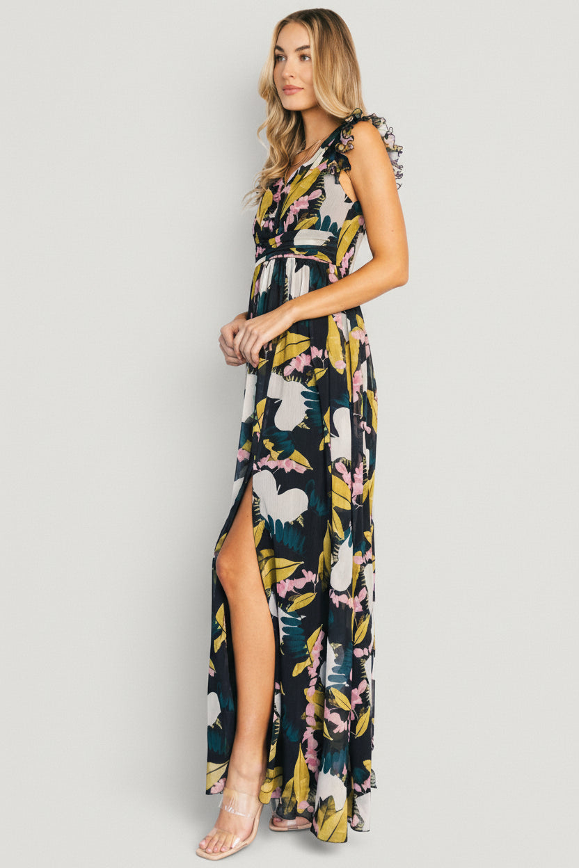 Esperanza Maxi Dress | Black Multi