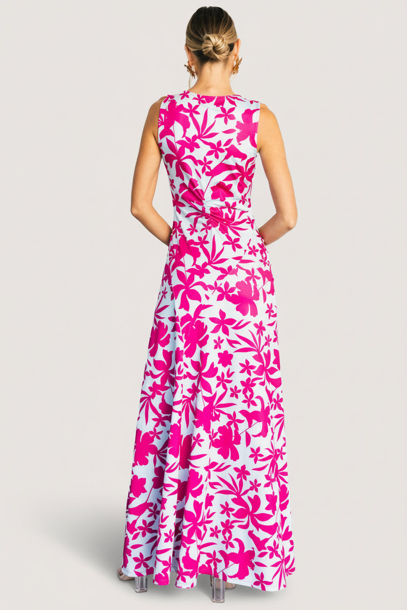 Risa Maxi Dress | Blue + Pink