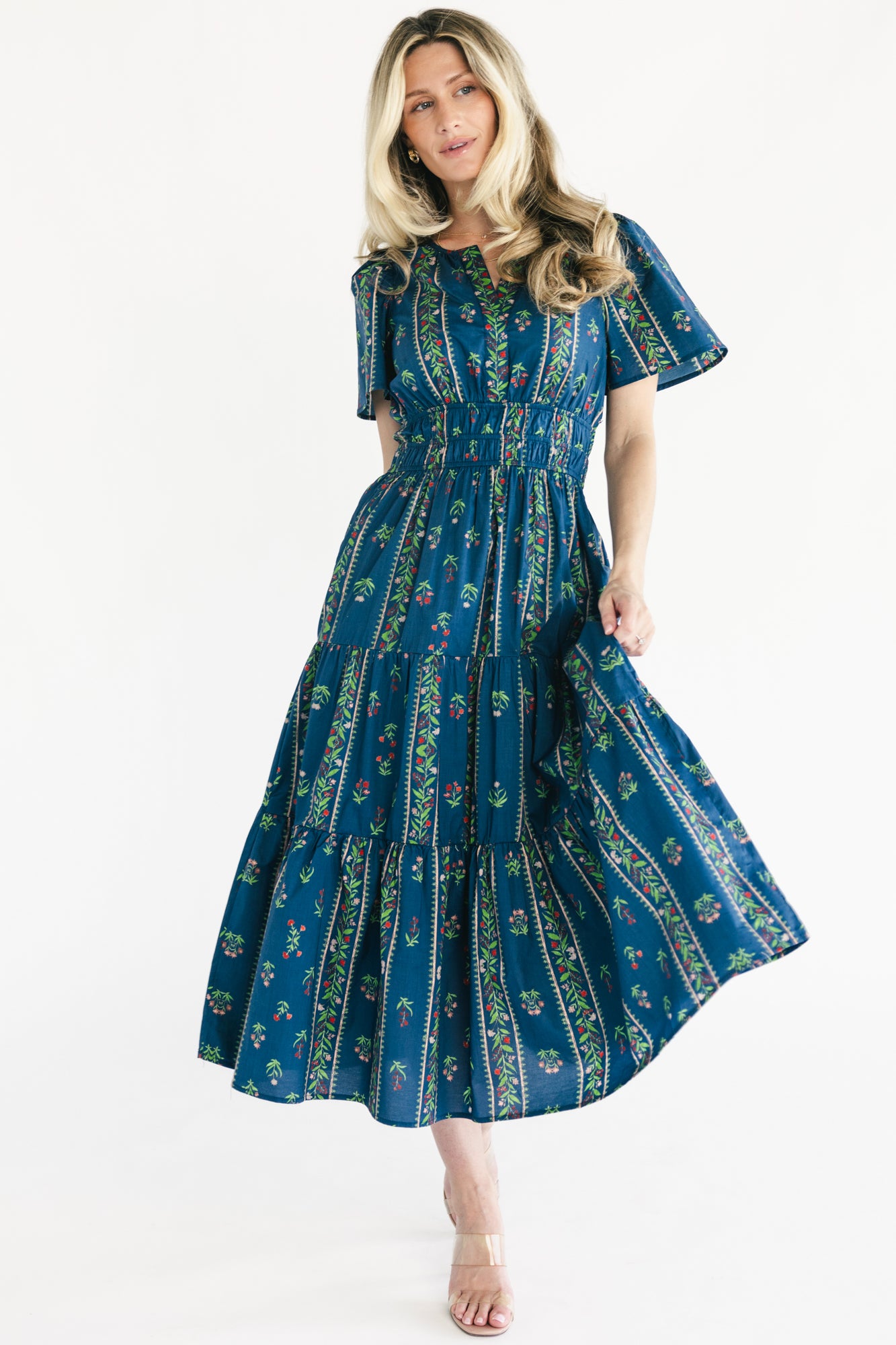 Sorrel Midi Dress | Navy Multi Floral