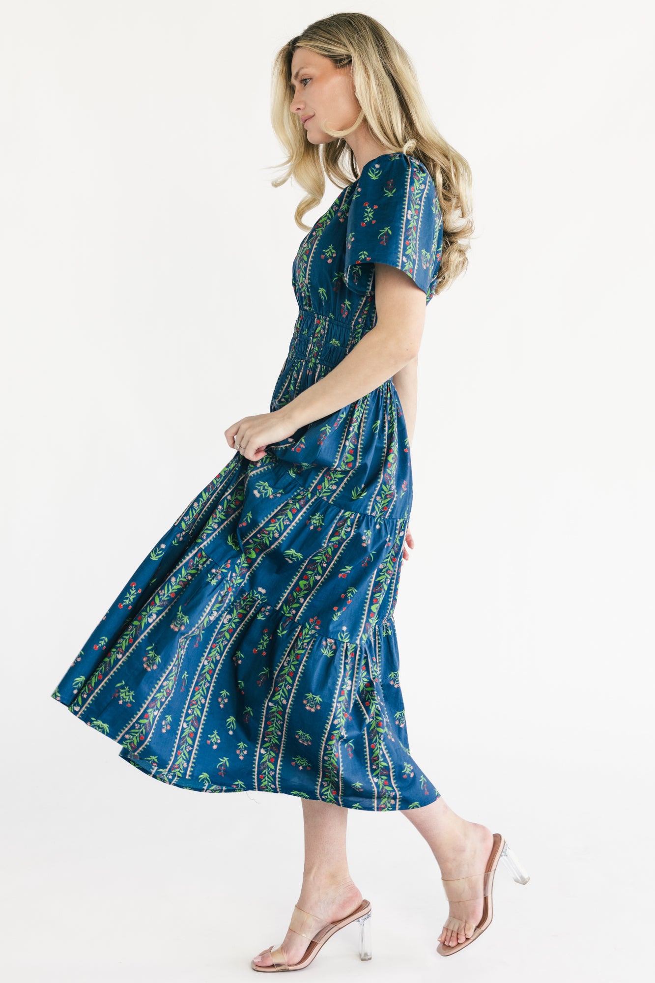 Sorrel Midi Dress | Navy Multi Floral