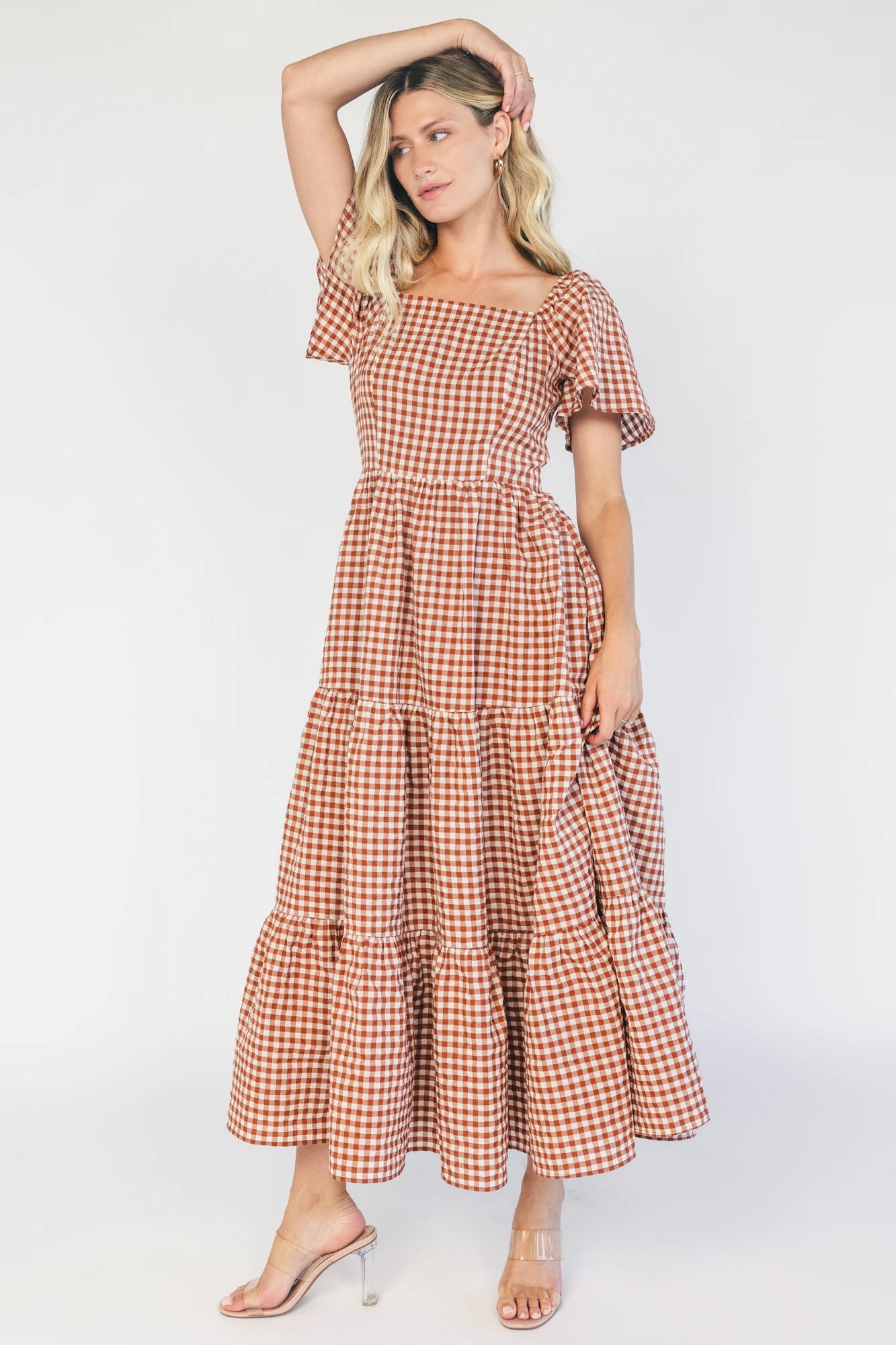 Paley Maxi Dress | Spice + White Gingham