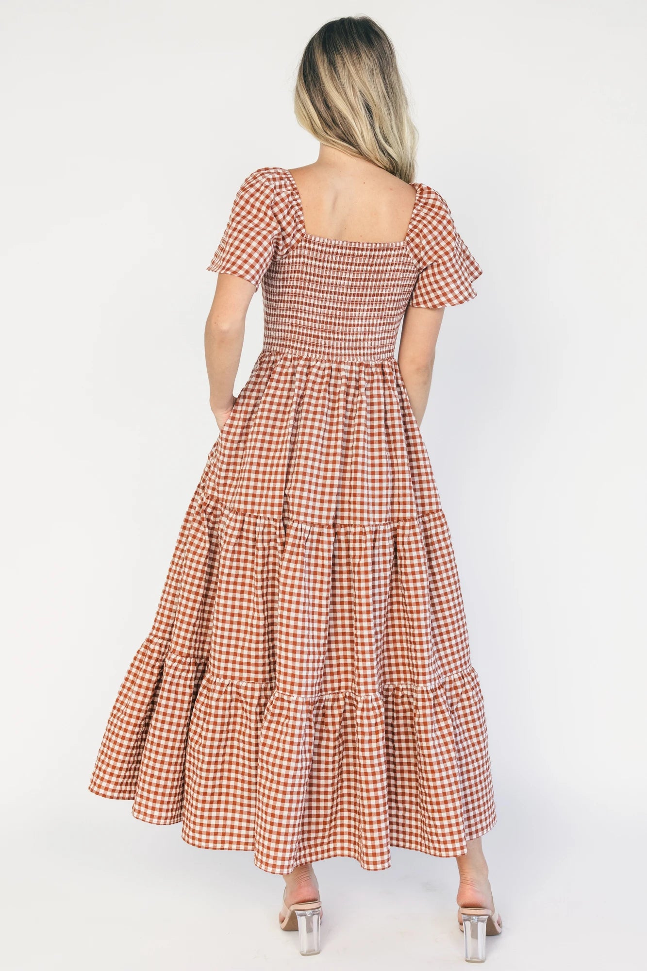 Paley Maxi Dress | Spice + White Gingham