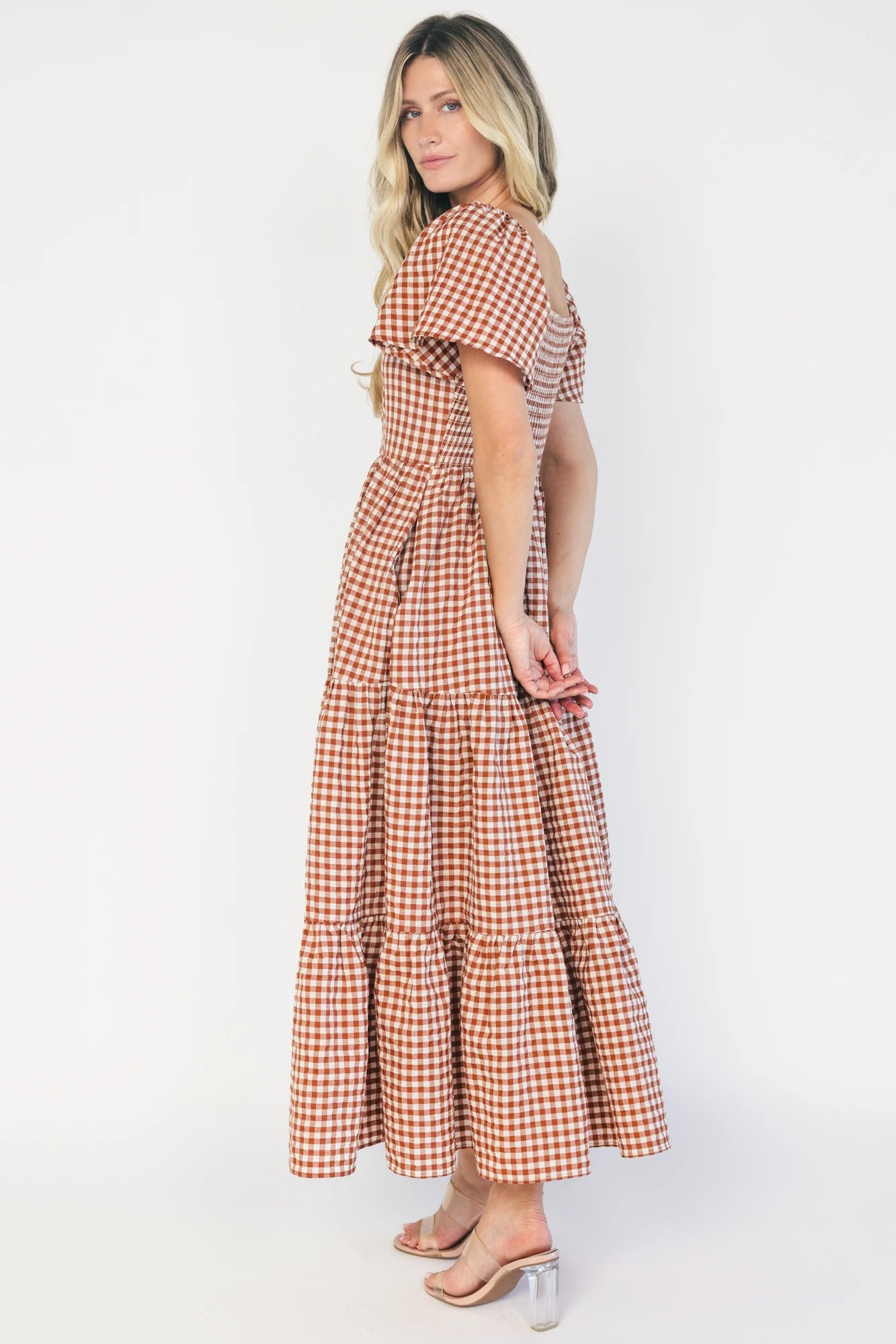 Paley Maxi Dress | Spice + White Gingham