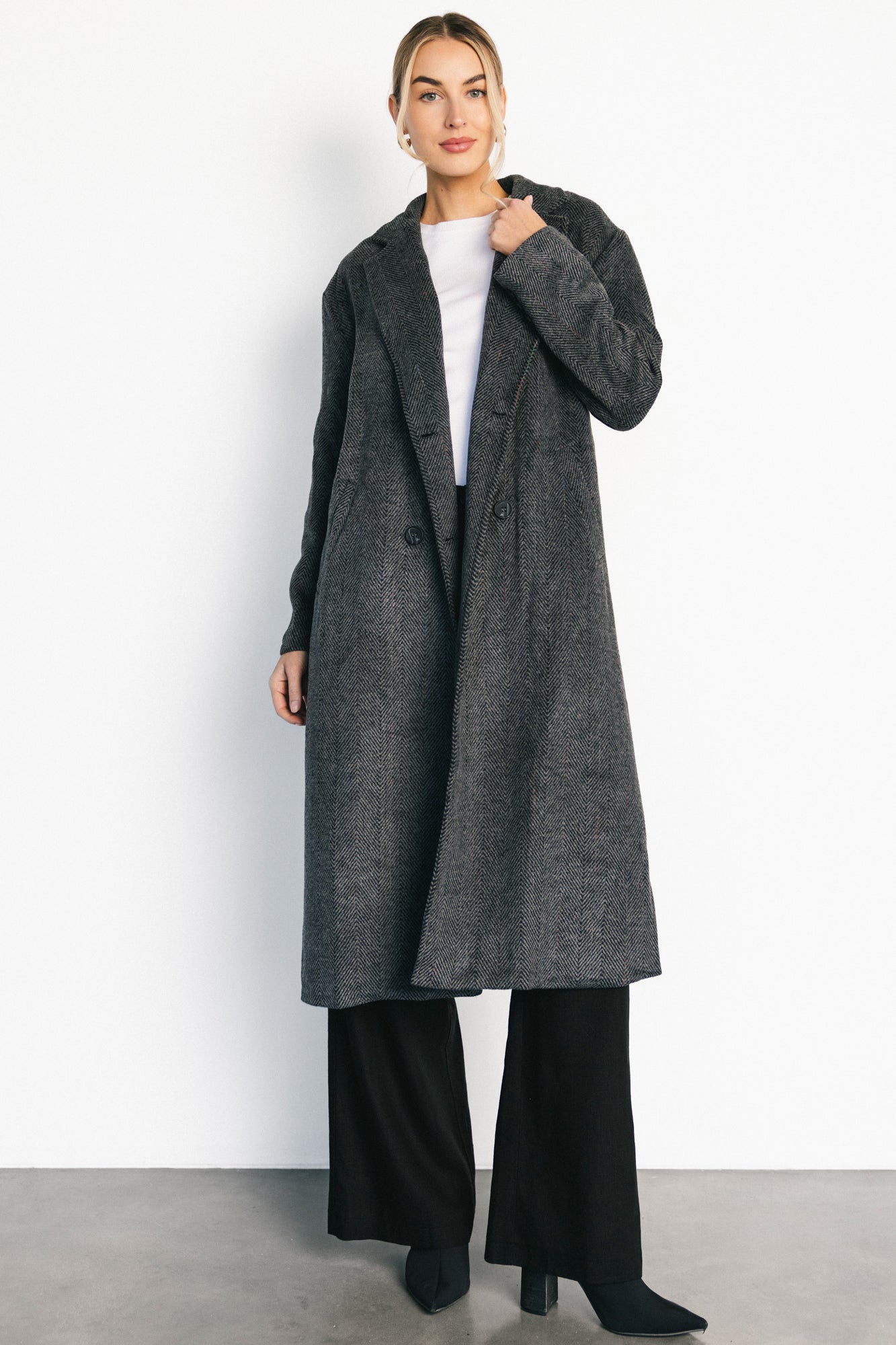 London Long Coat | Charcoal