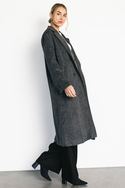 London Long Coat | Charcoal