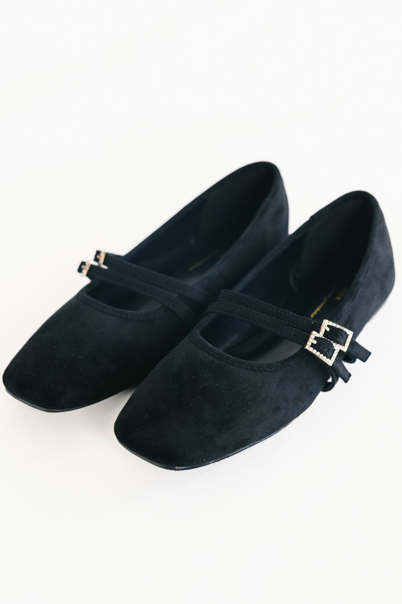 Azira Square Toe Flats | Black