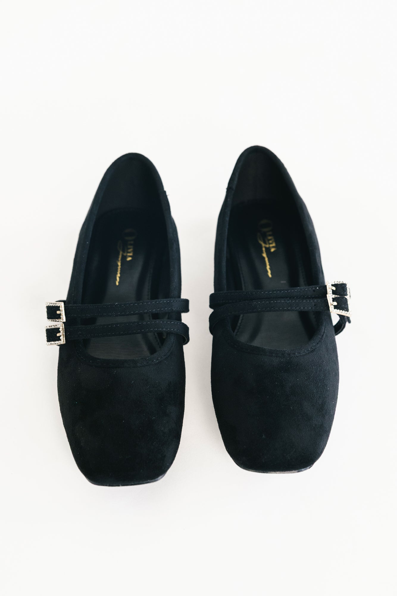Azira Square Toe Flats | Black