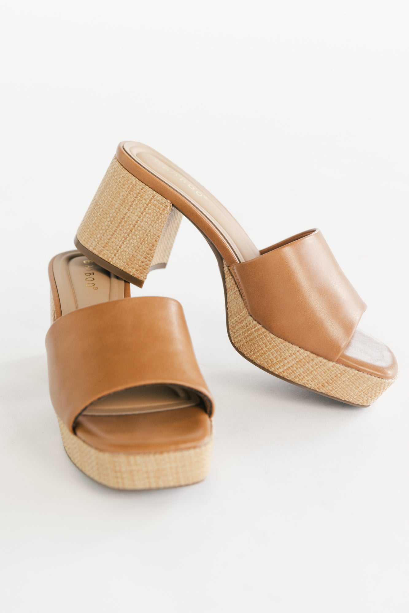 Adenine Platform Chunky Heel | Tan