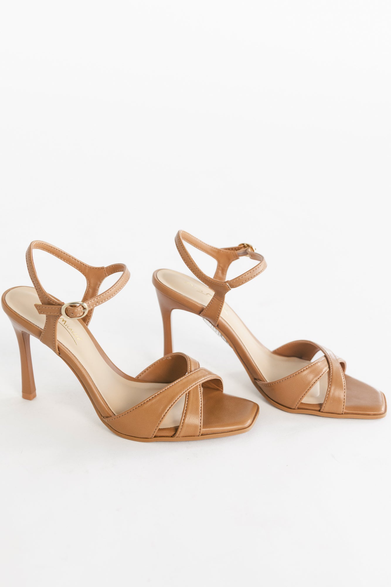 Catiana Crisscross Band Stilleto Heel | Tan