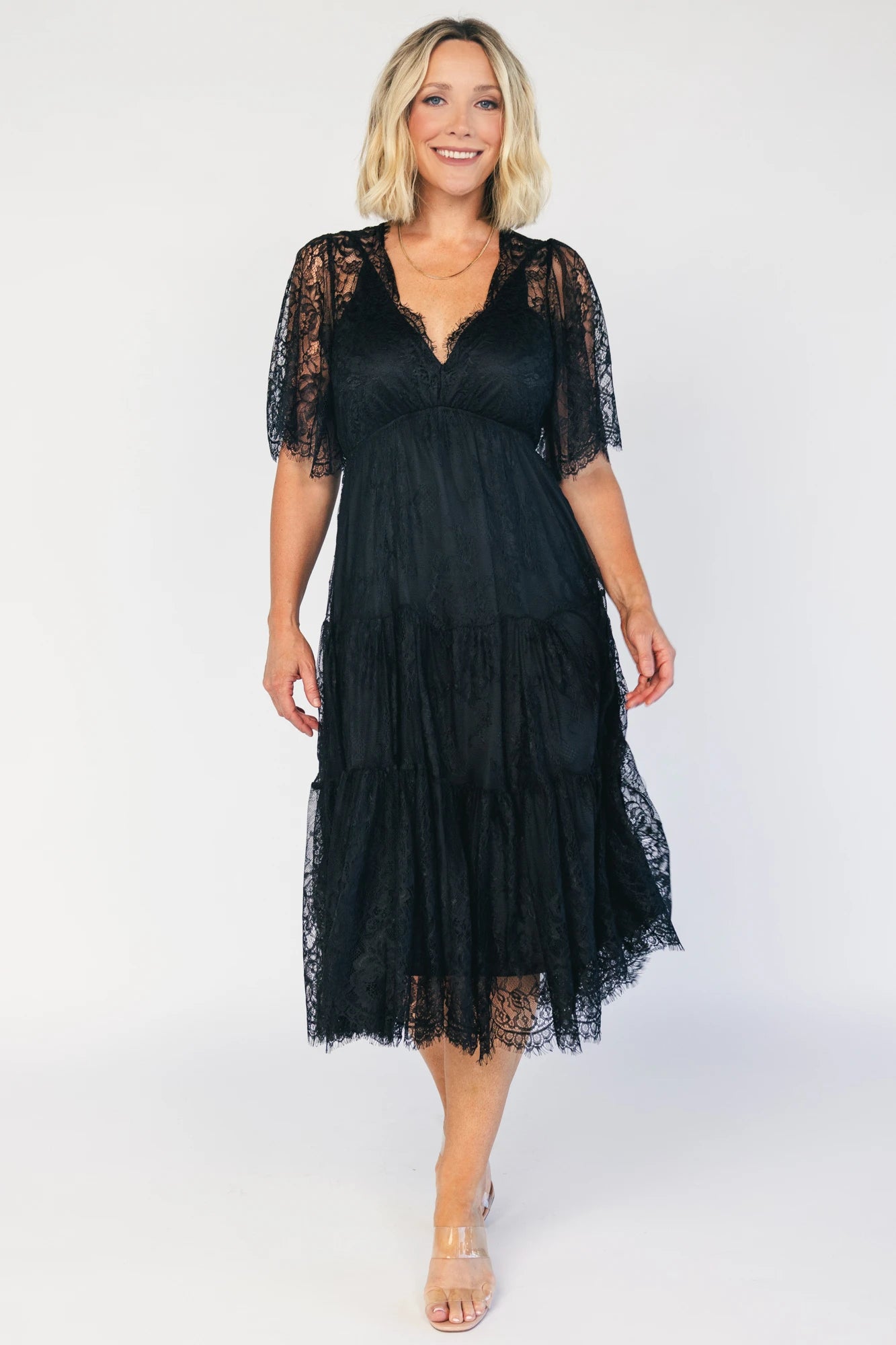 Brittany Lace Midi Dress
