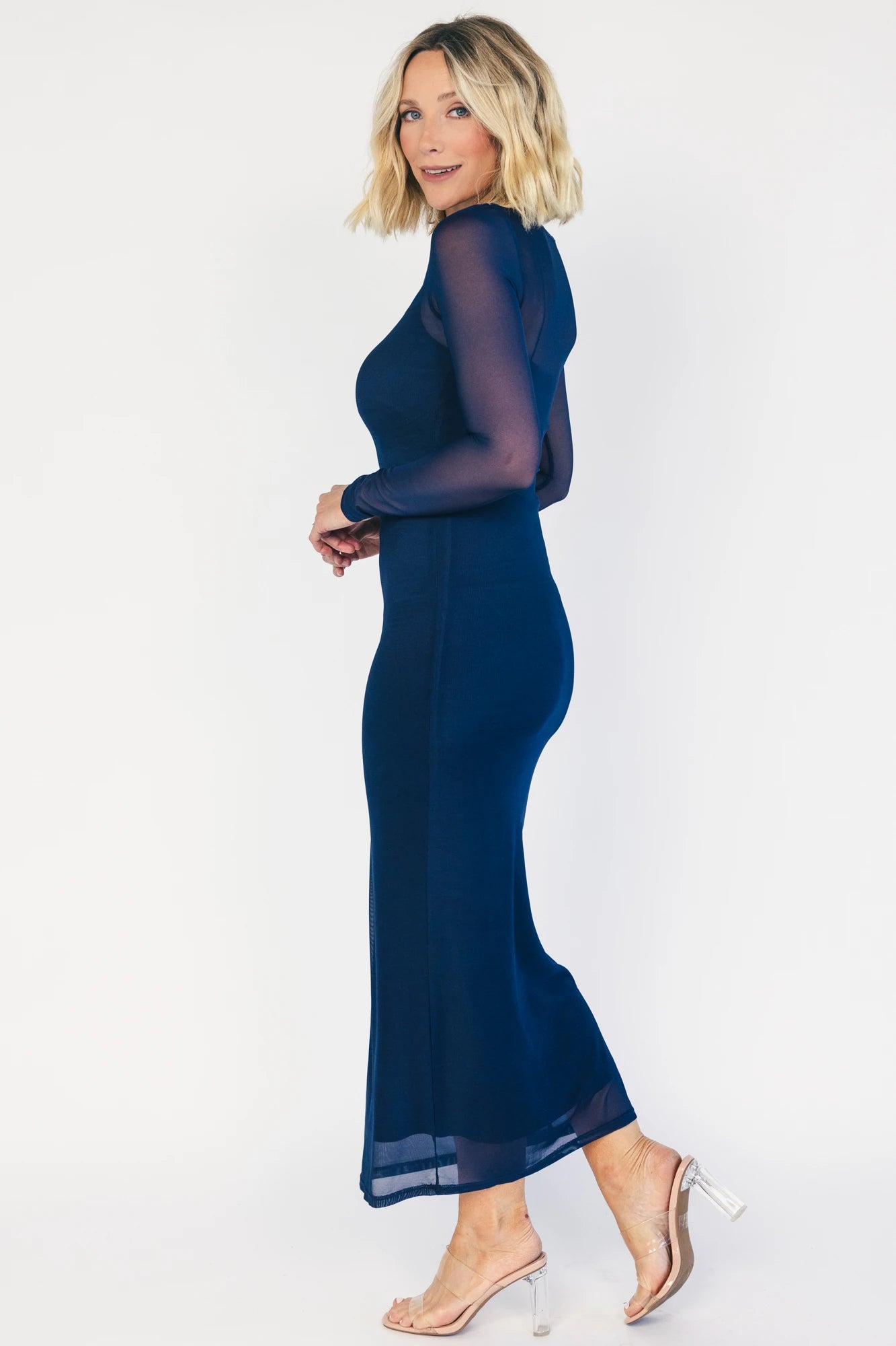 Darya Mesh Midi Dress