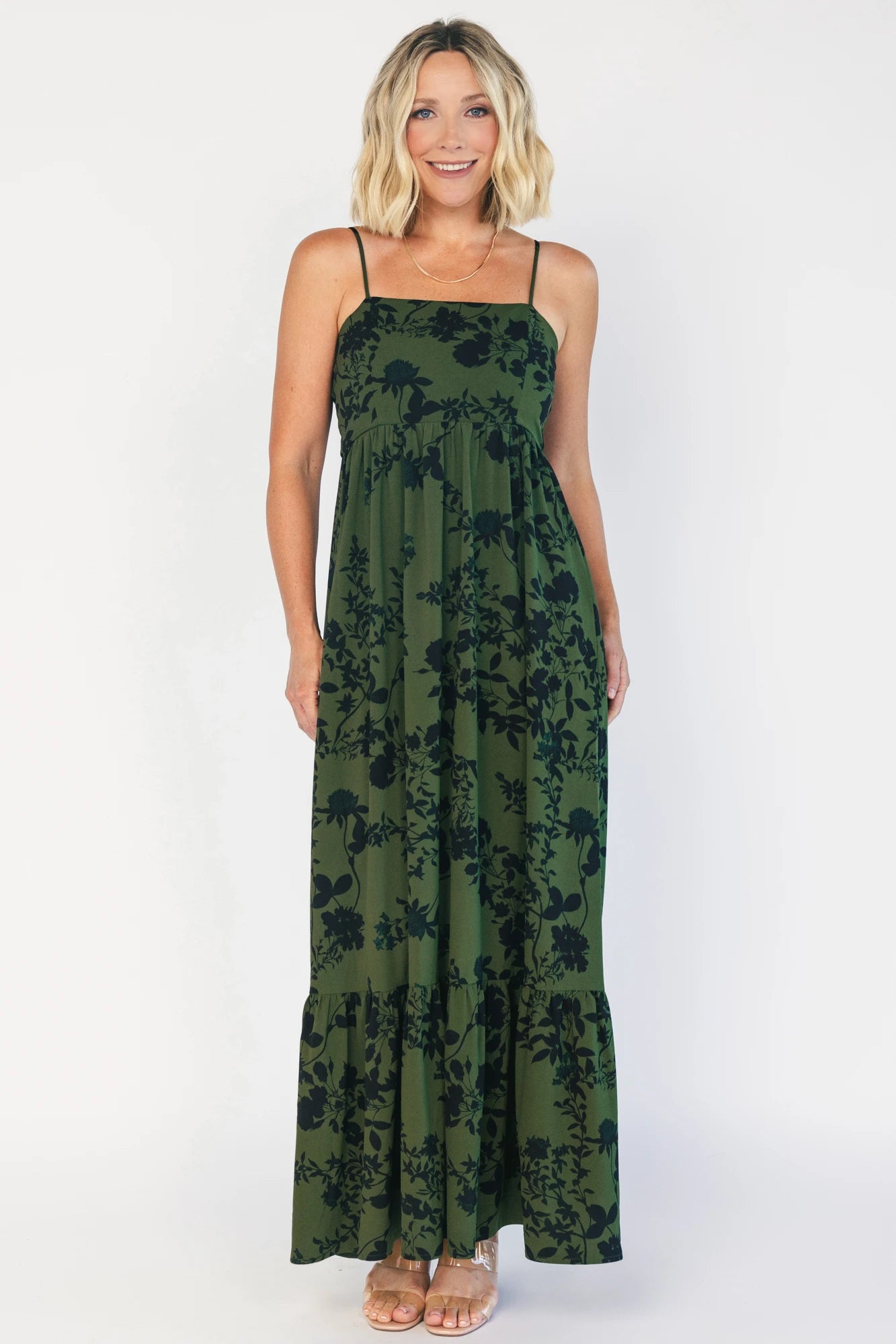 Rowan Tank Maxi Dress | Deep Olive