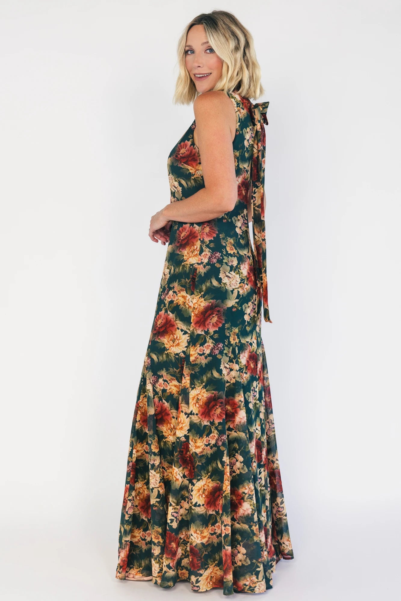 Rockefeller Maxi Dress | Topaz + Marsala Floral