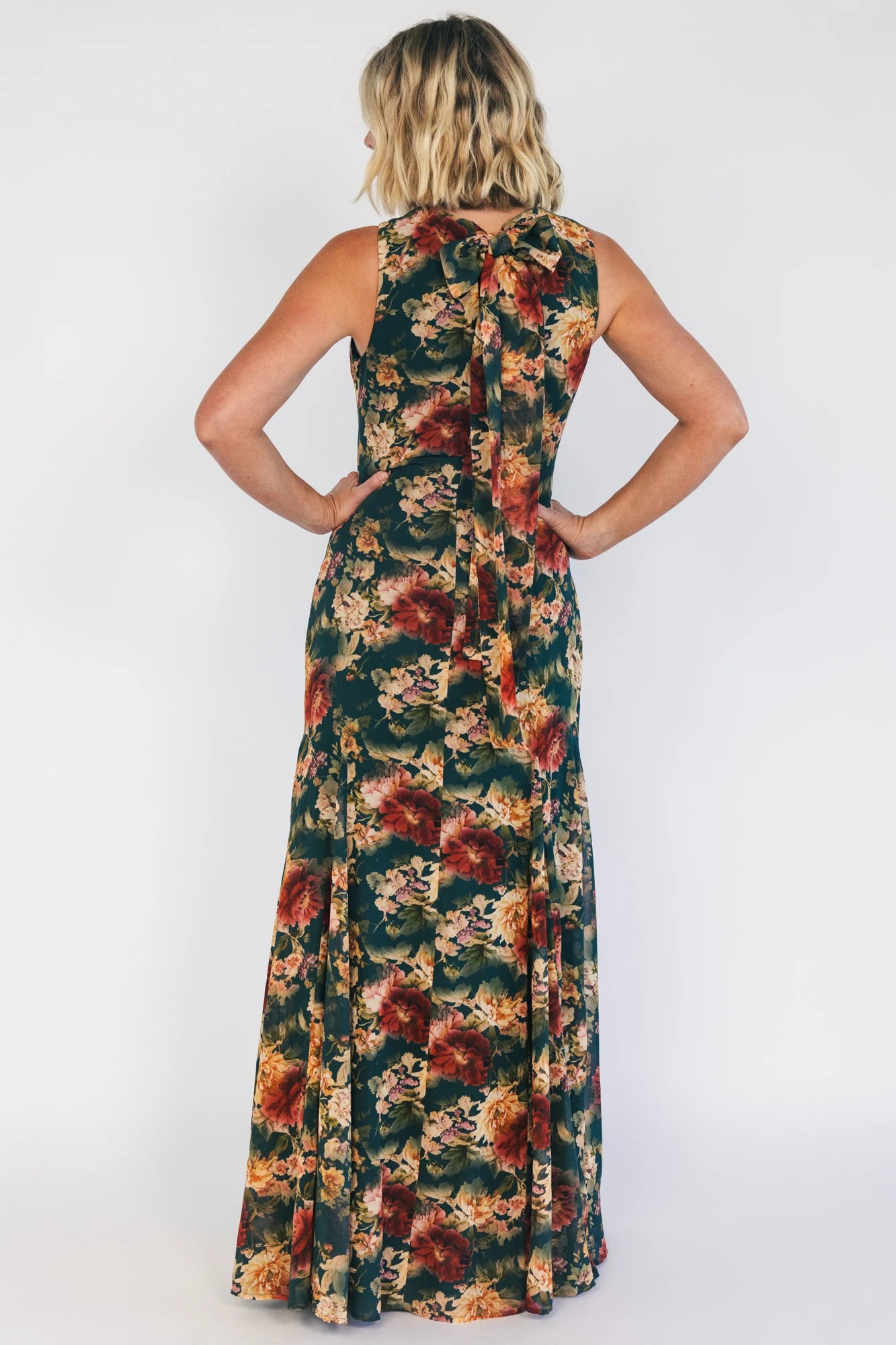 Rockefeller Maxi Dress | Topaz + Marsala Floral
