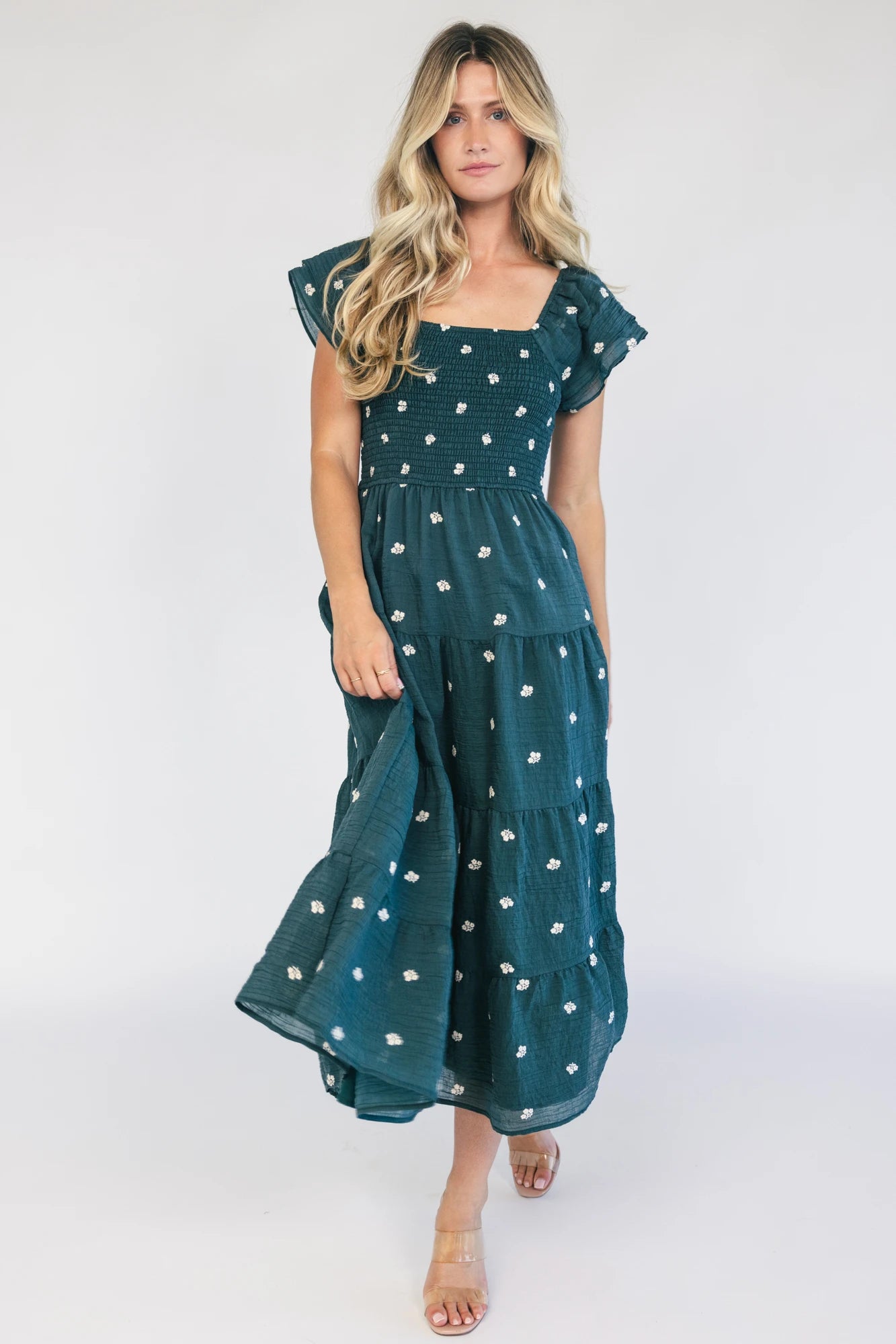 Waverly Midi Dress | Deep Topaz Floral