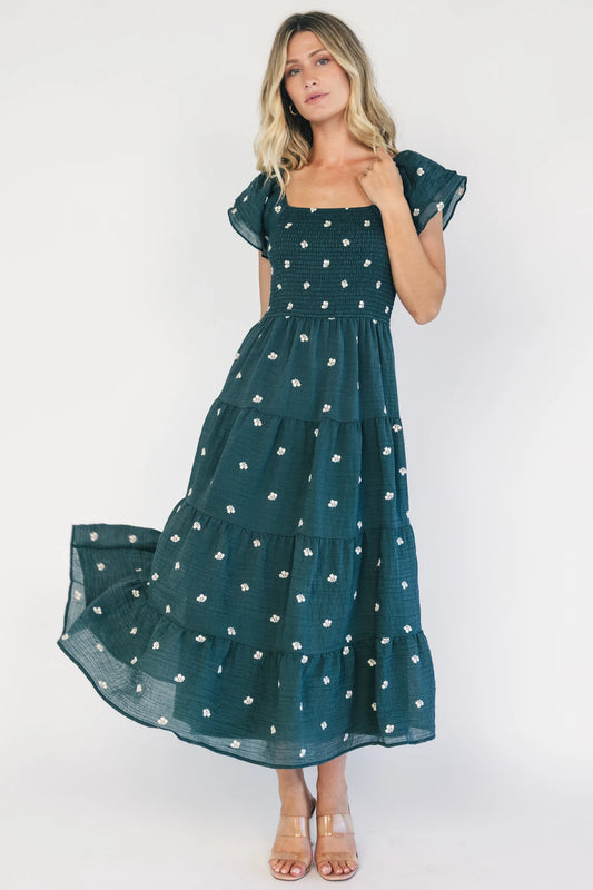 Waverly Midi Dress | Deep Topaz Floral