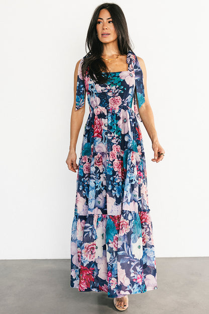 Anita Maxi Dress | Dark Blue Multi Floral