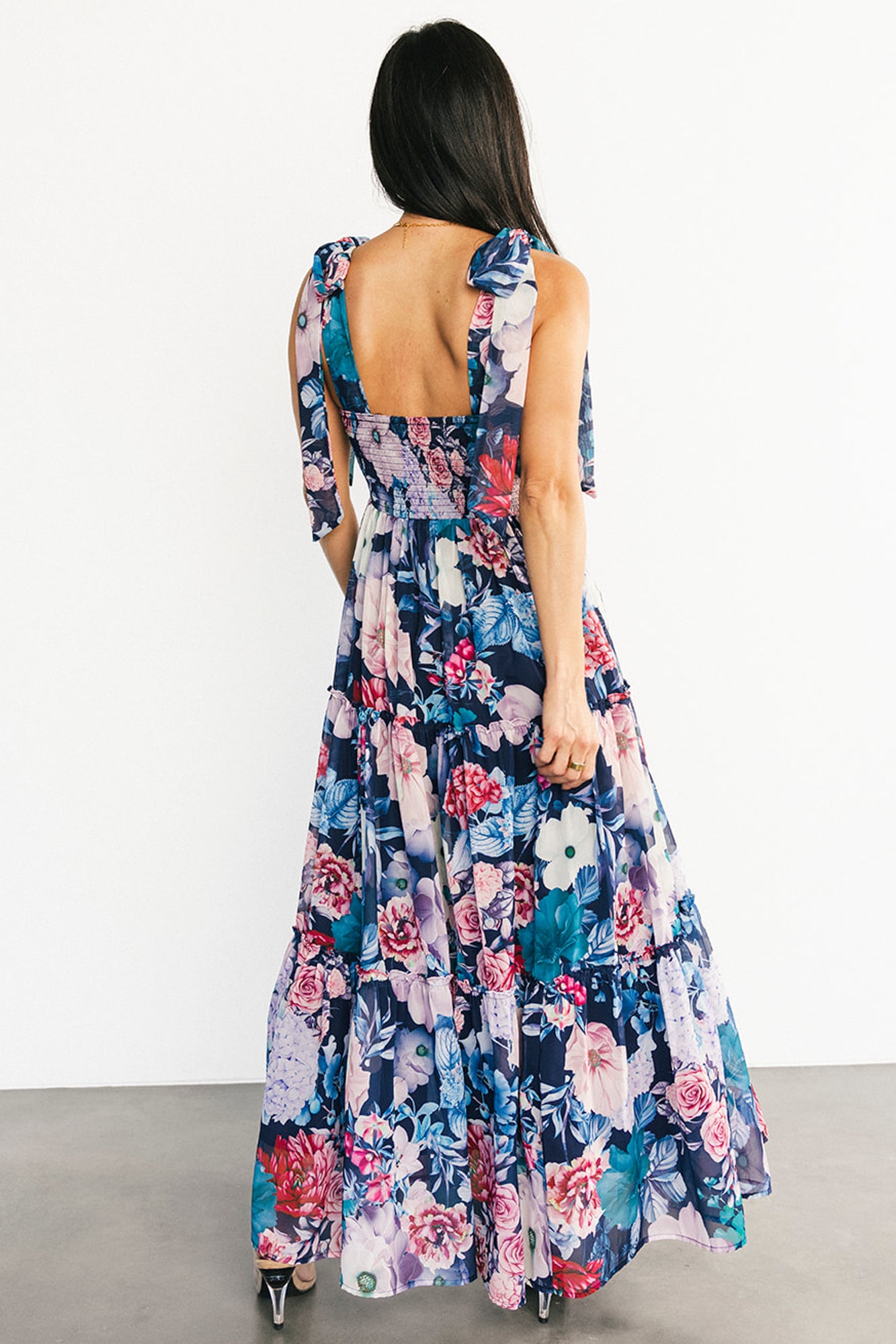 Anita Maxi Dress | Dark Blue Multi Floral