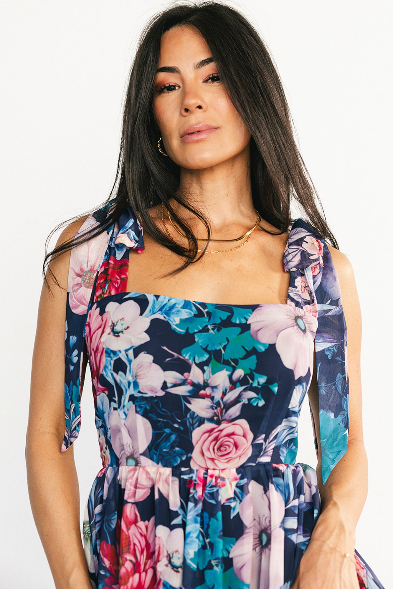 Anita Maxi Dress | Dark Blue Multi Floral