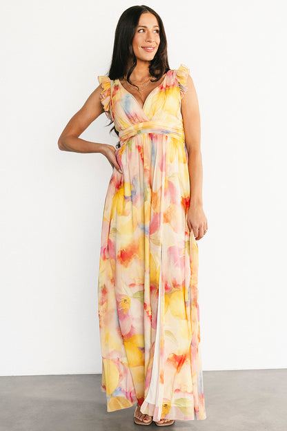 Esperanza Maxi Dress | Yellow Multi