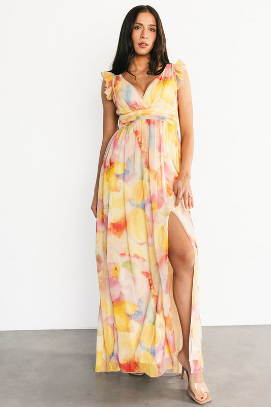 Esperanza Maxi Dress | Yellow Multi