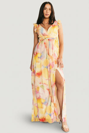 Esperanza Maxi Dress | Yellow Multi