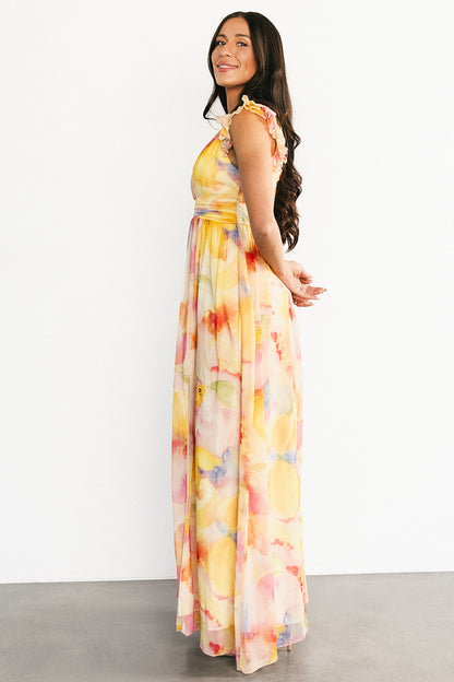 Esperanza Maxi Dress | Yellow Multi