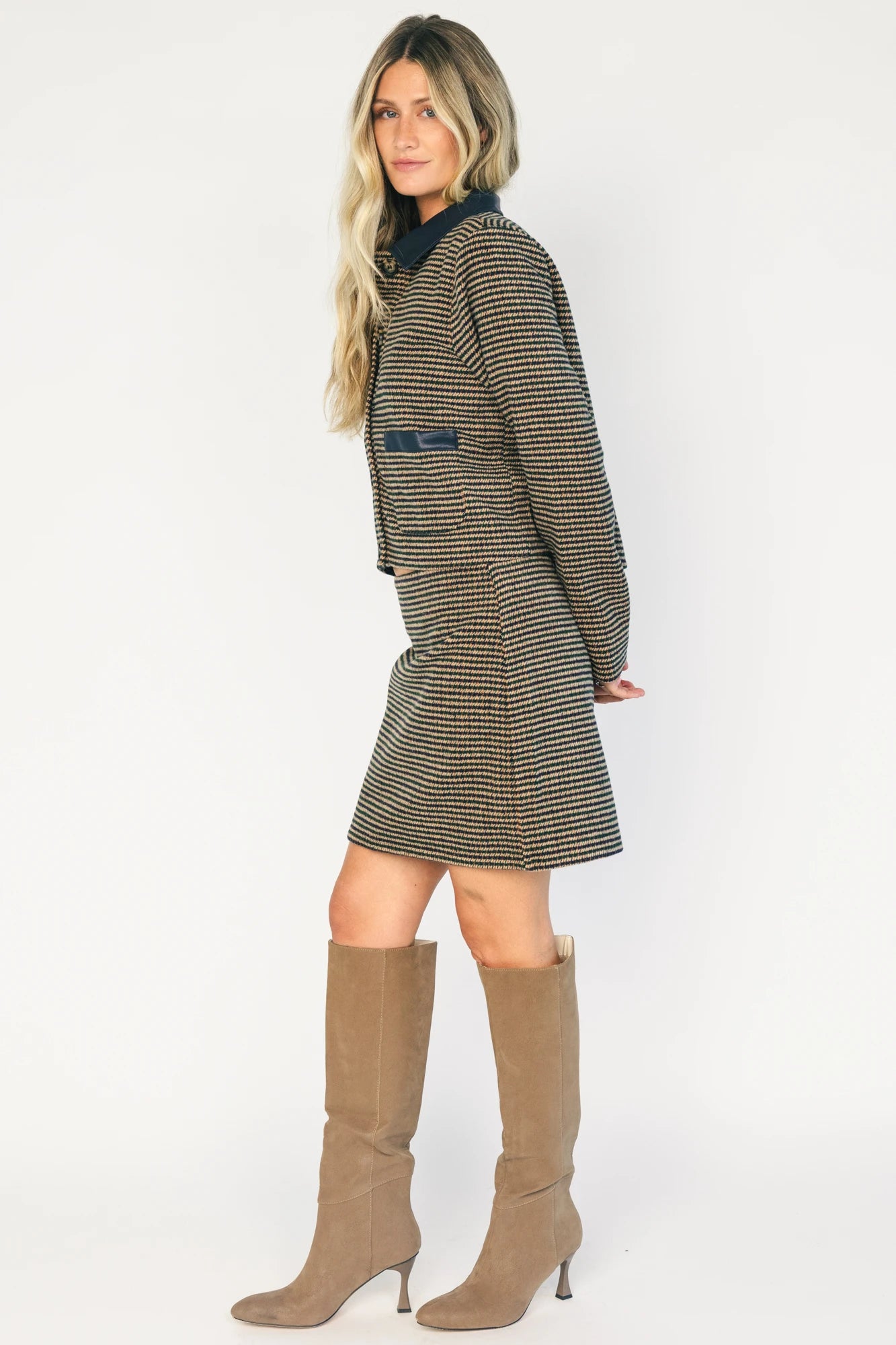 Gracey Set | Navy + Tan