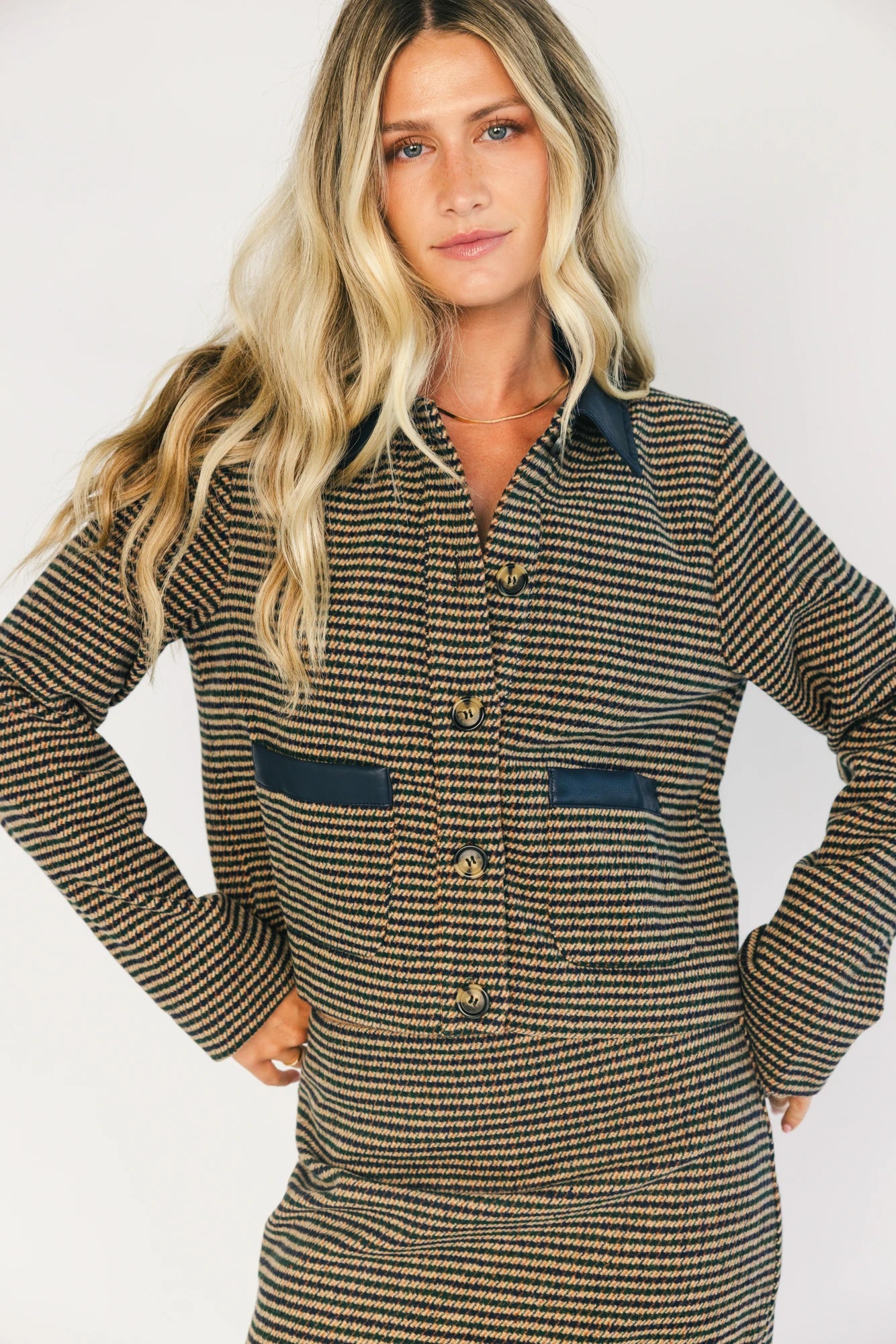 Gracey Set | Navy + Tan