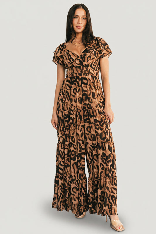 Katalina Jumpsuit | Leopard Print