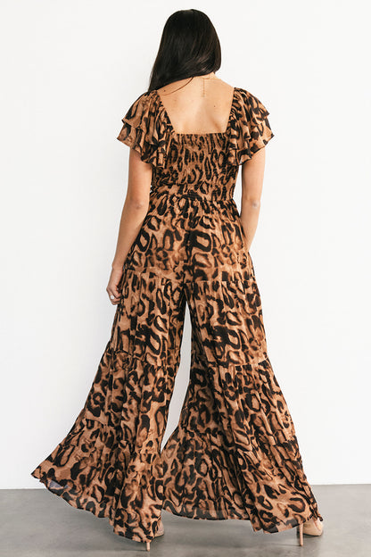 Katalina Jumpsuit | Leopard Print