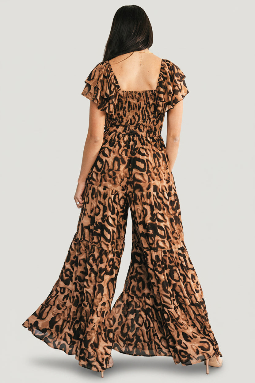 Katalina Jumpsuit | Leopard Print