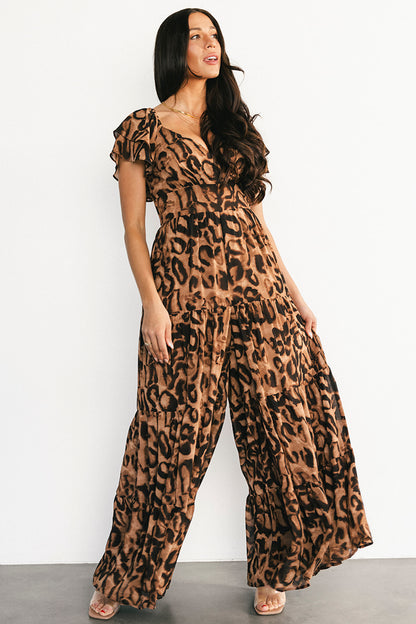 Katalina Jumpsuit | Leopard Print