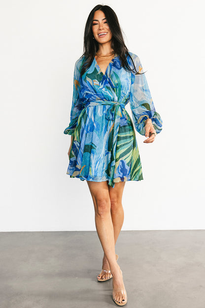 Rev Mini Dress | Cobalt Multi