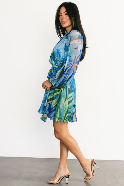 Rev Mini Dress | Cobalt Multi