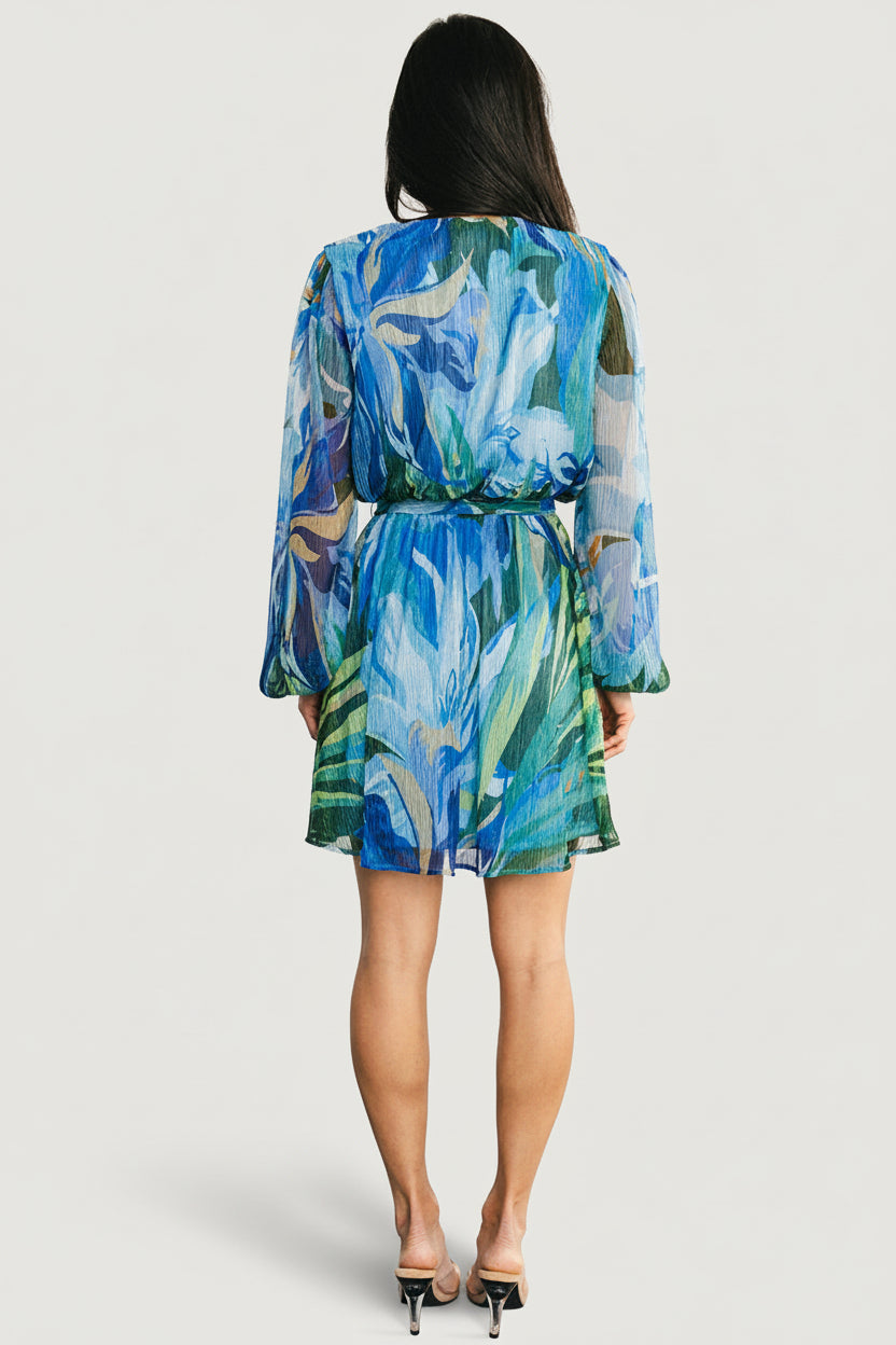 tere mini dress in bright cobalt OTTO - BLUE Topshop linen rich exaggerated shoulder mini dress in cobalt Rev Mini Dress Cobalt