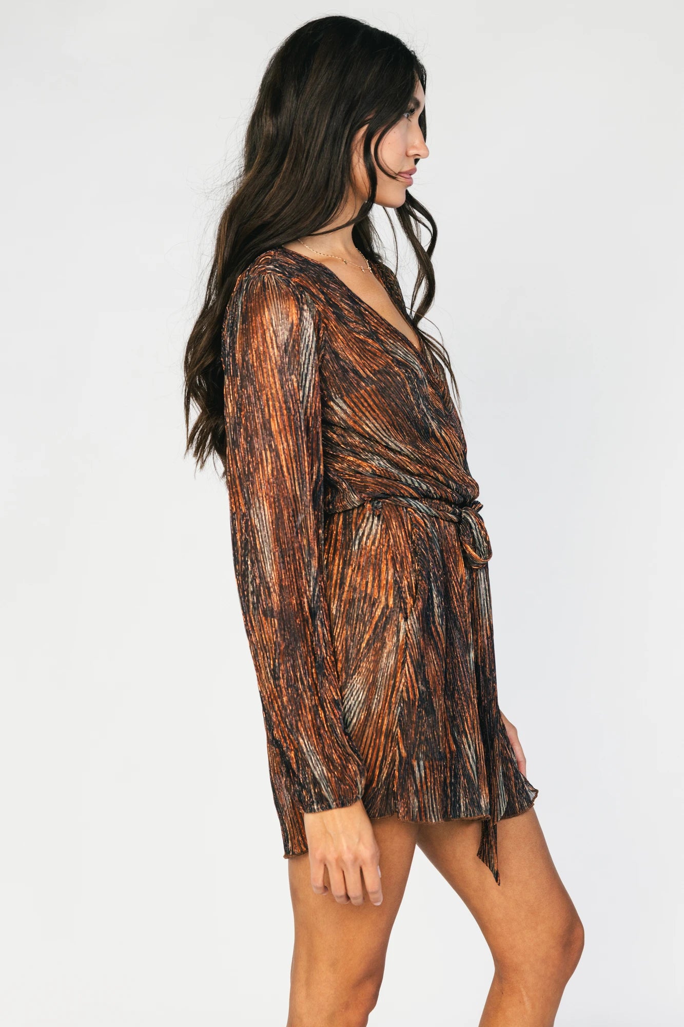 Nightfall Romper | Bronze Shimmer