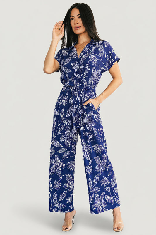 Costa Jumpsuit | Blue Print