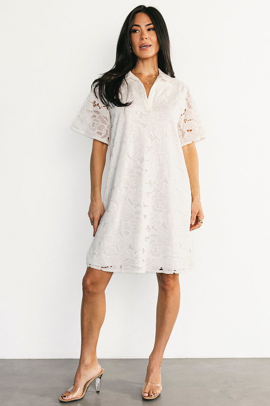 Calida Lace Dress | Off White