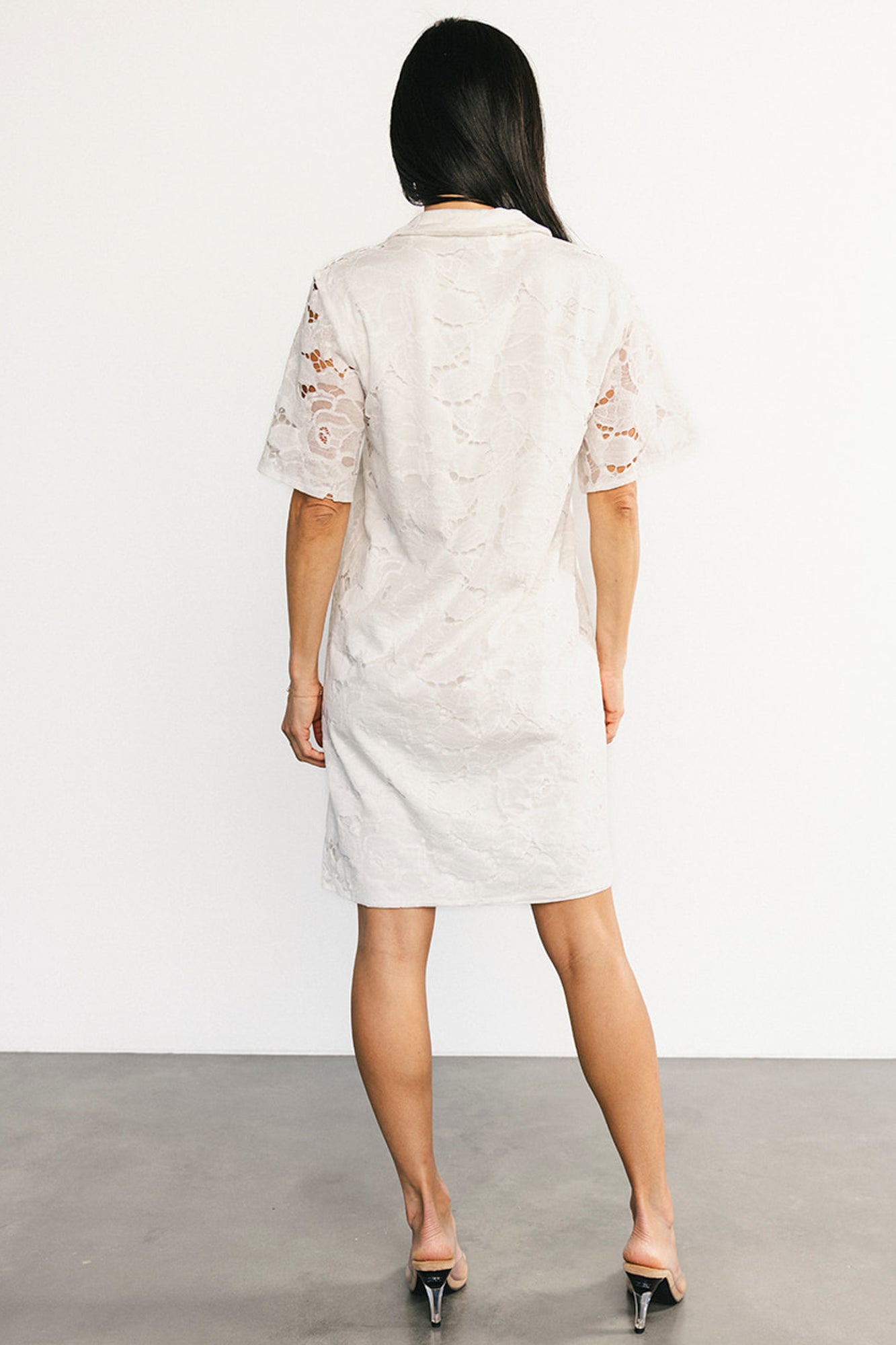 Calida Lace Dress | Off White