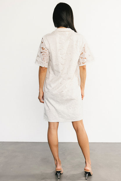 Calida Lace Dress | Off White