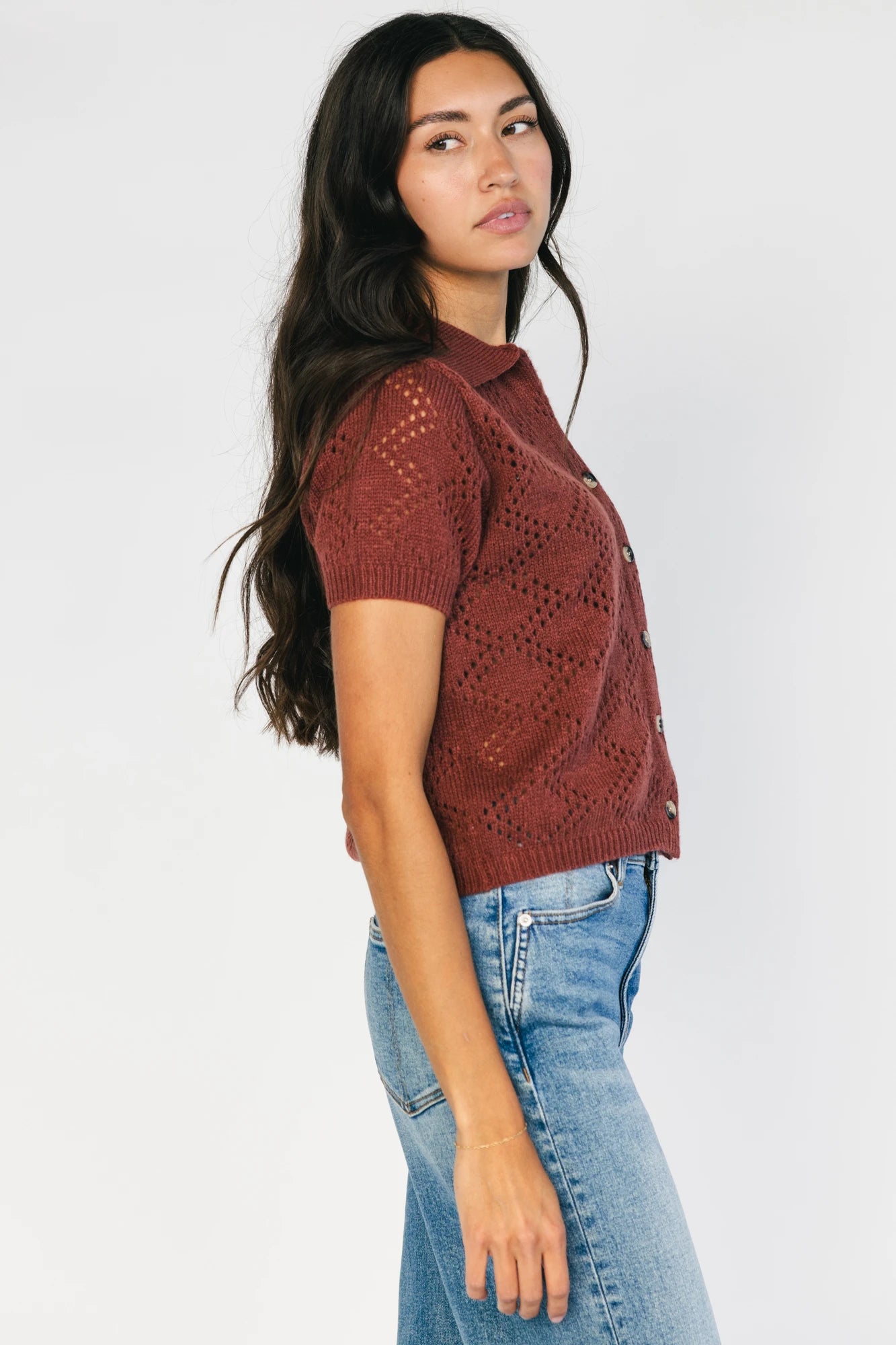 Roxy Knit Cardigan | Dark Clay