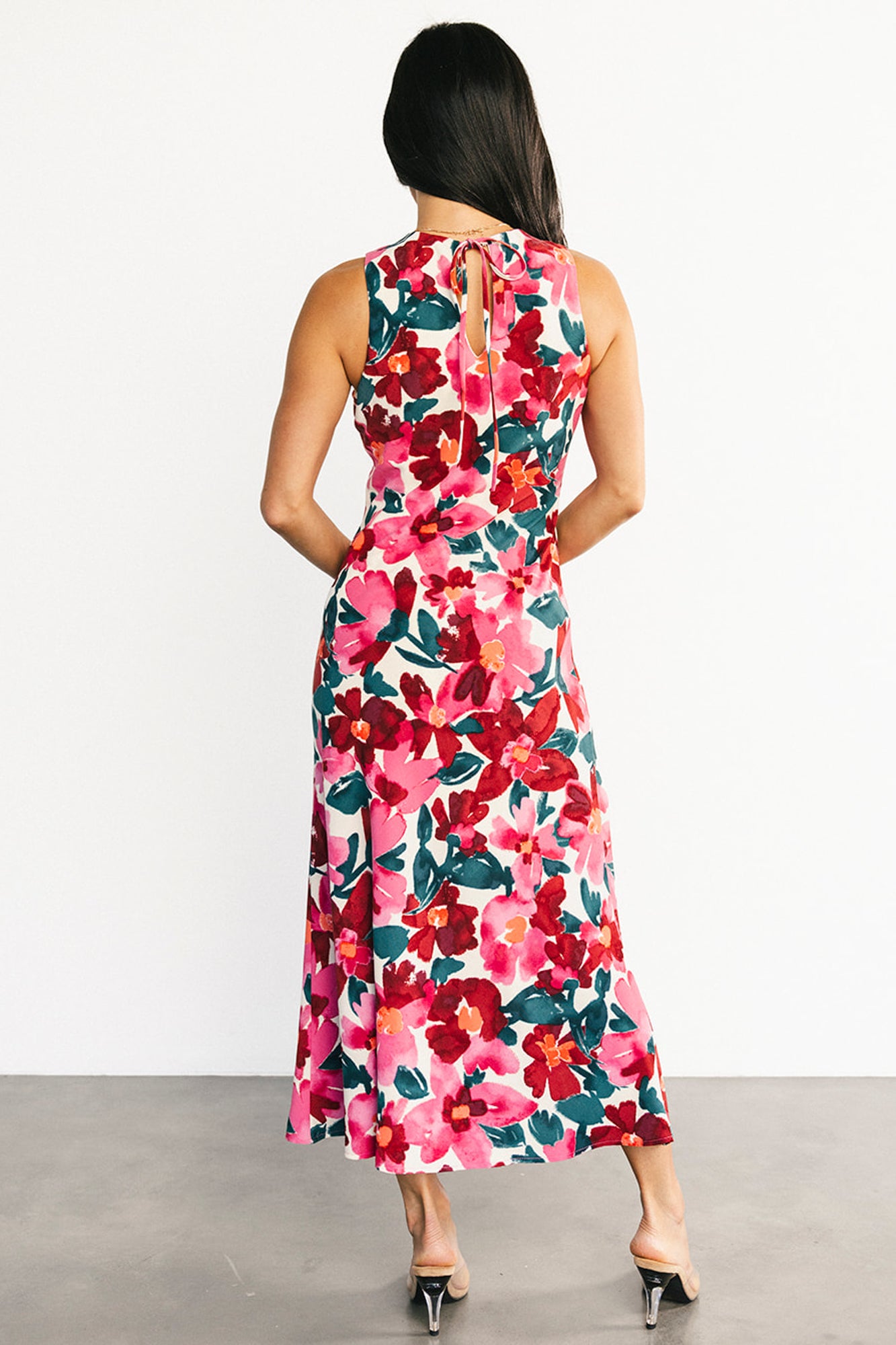 Fernanda Midi Dress | Fuchsia Floral